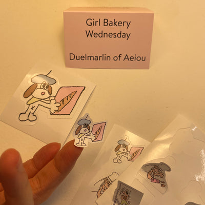 Girl Bakery ステッカー／Wednesday 2枚セット