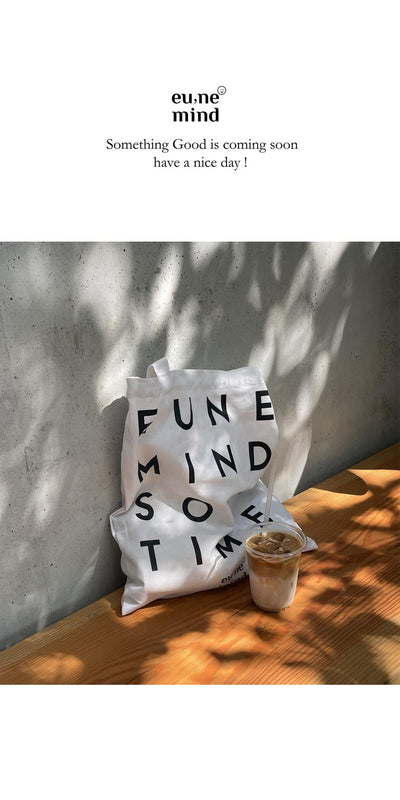 [ROOM 618] typography linen bag