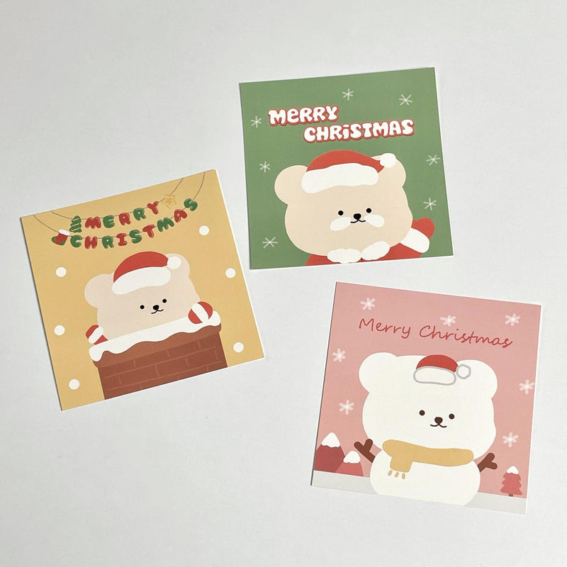 Christmas postcards (3 types)