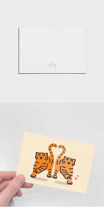 [12PM] Heart tiger Postcard