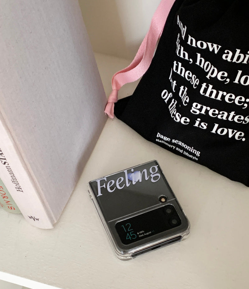 [ROOM 618] LETTERING POUCH (WHITE/BLACK)