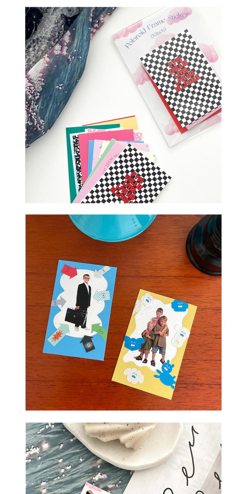 [HODU3"] Polaroid Frame Sticker_Kitsch