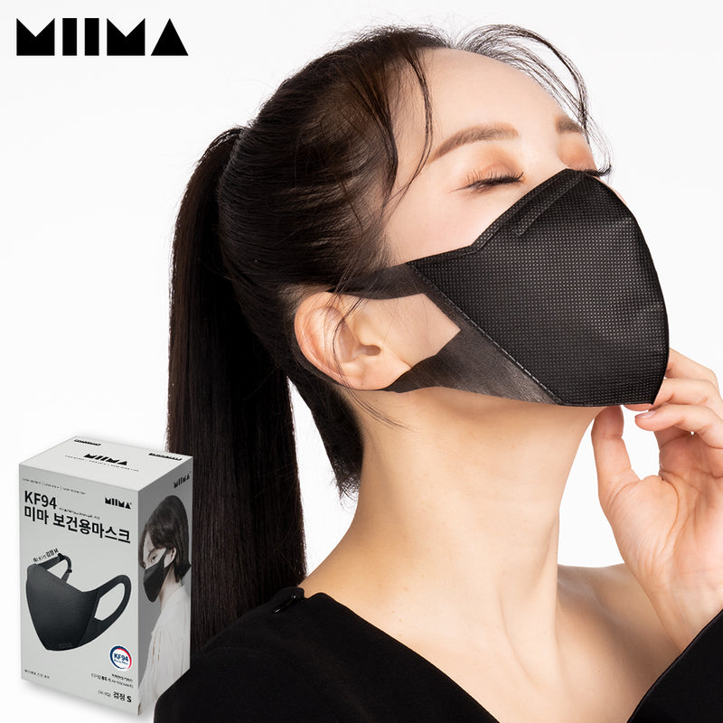 KF94 Mima Mask Black S size 30 pieces set