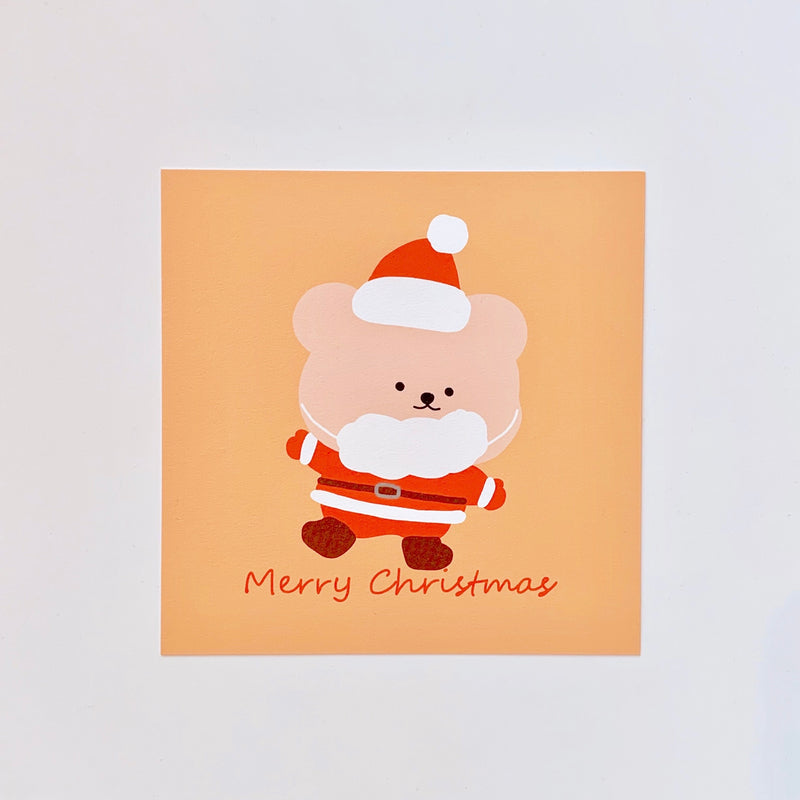 Santa Bear Postcard