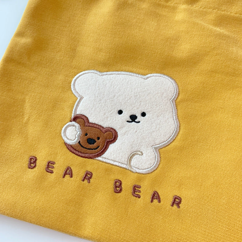 Kuri Bear Bare Bear Drawstring Pouch
