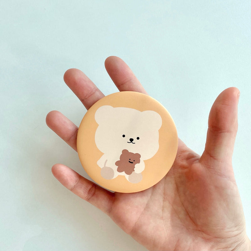 Chestnut Bear Cookie Bear Compact Mirror