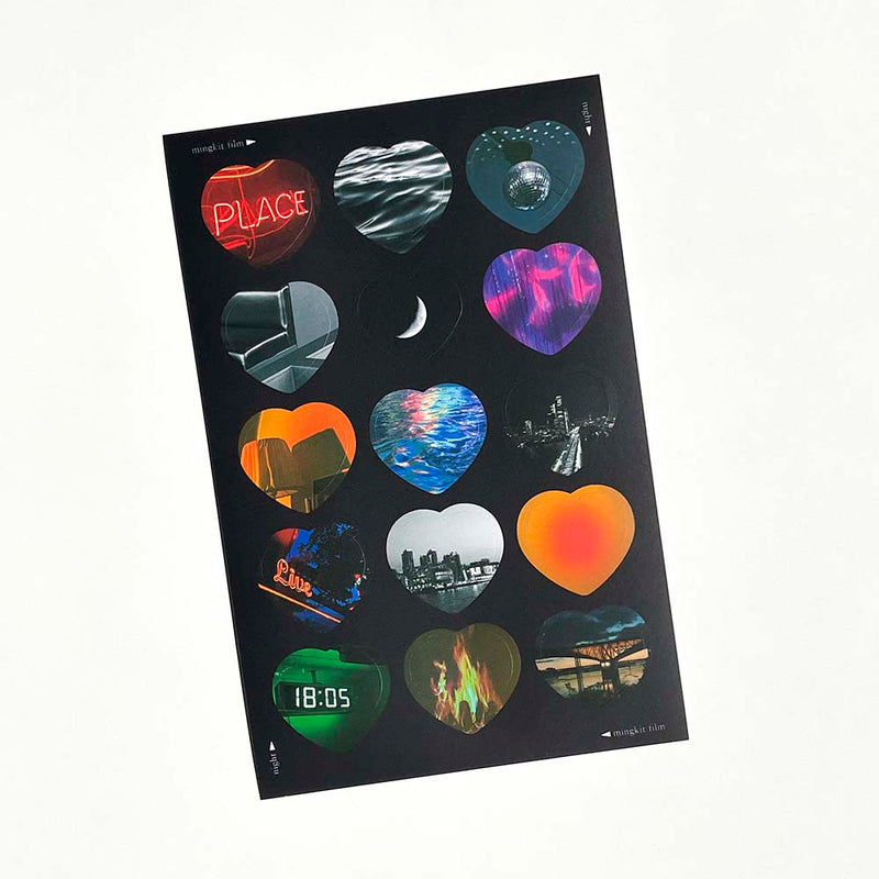 Night heart Photo Studio Sticker
