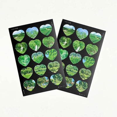 Green heart Photo Studio Sticker