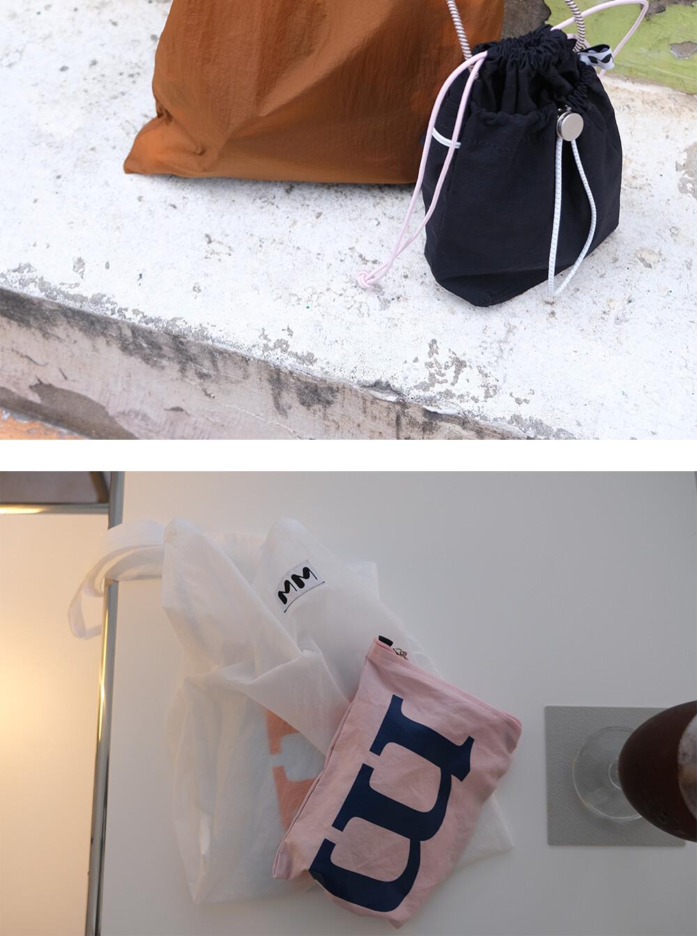 MINMIN·ミンミン | Clear Light Bag - Nuts Brown – mmesh