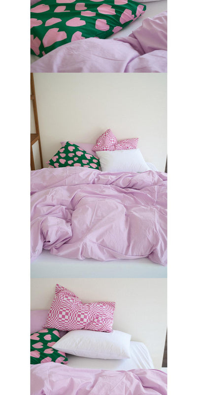 Pink Moire Pillow Cover