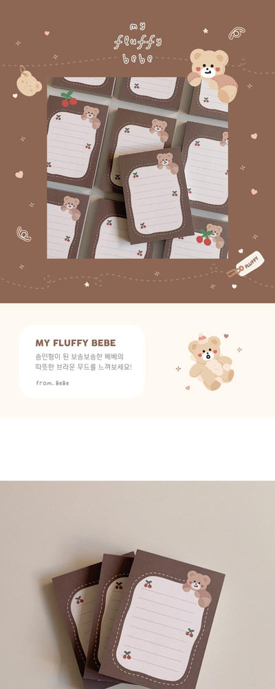 [HOLIDAY TIME] ブロックメモ Fluffy bebe