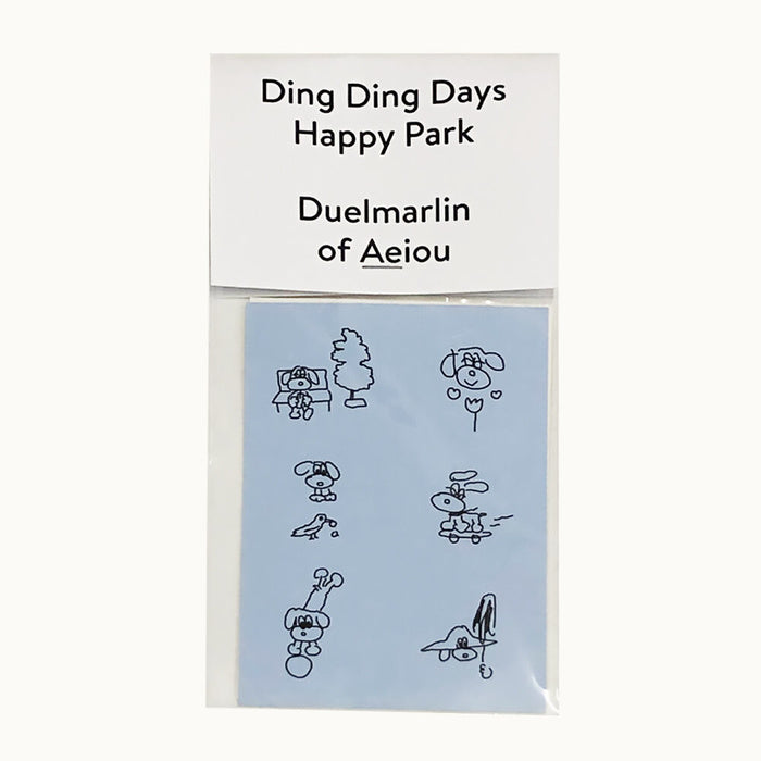 Ding Ding Days Happy Park 2color ステッカーセット