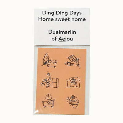 Ding Ding Days Home sweet home 2color sticker set