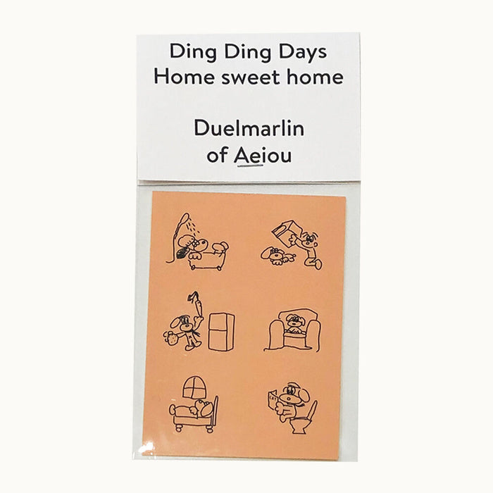 Ding Ding Days Home sweet home 2color ステッカーセット