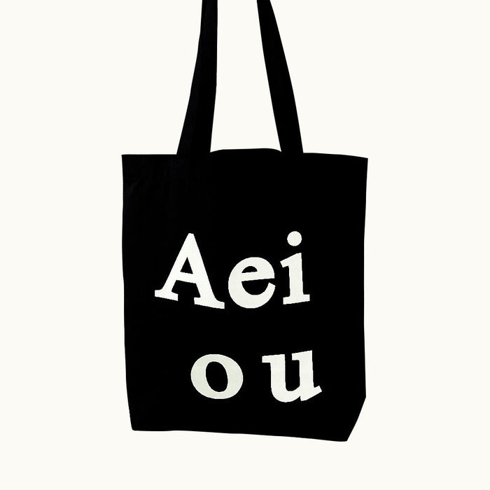 Aeiou Logo Bag (Cotton 100%) Black