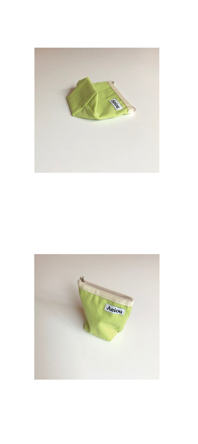 Basic pouch (M size) Tokyo Green Corduroy