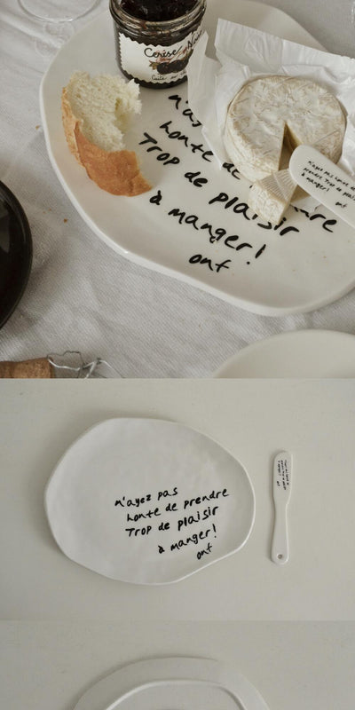[MAEIRE] Galette SET (plate + Knife) _lettering