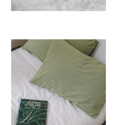 Apple green pillow cover