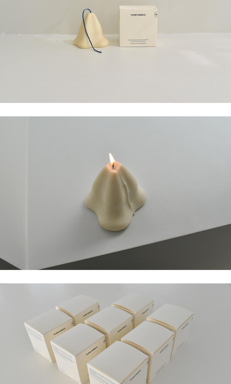 Flow Candle Pale Yellow