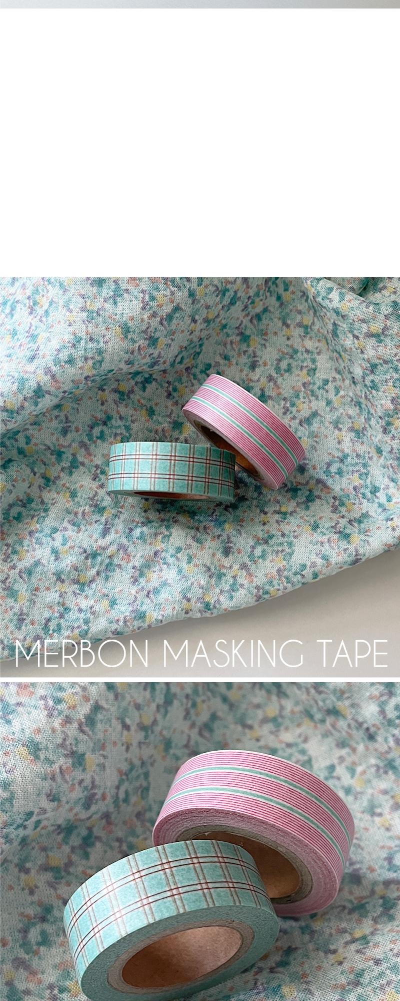 [BONBON] Masking Tape_Mint Choco