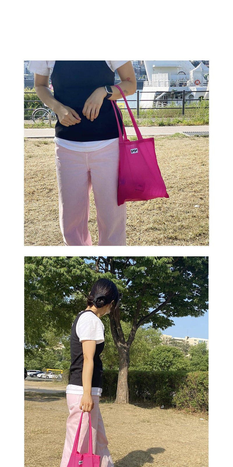 Clear Light Bag - Summer Pink