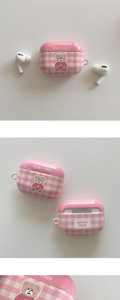 Pink Knit Bebe AirPods Case