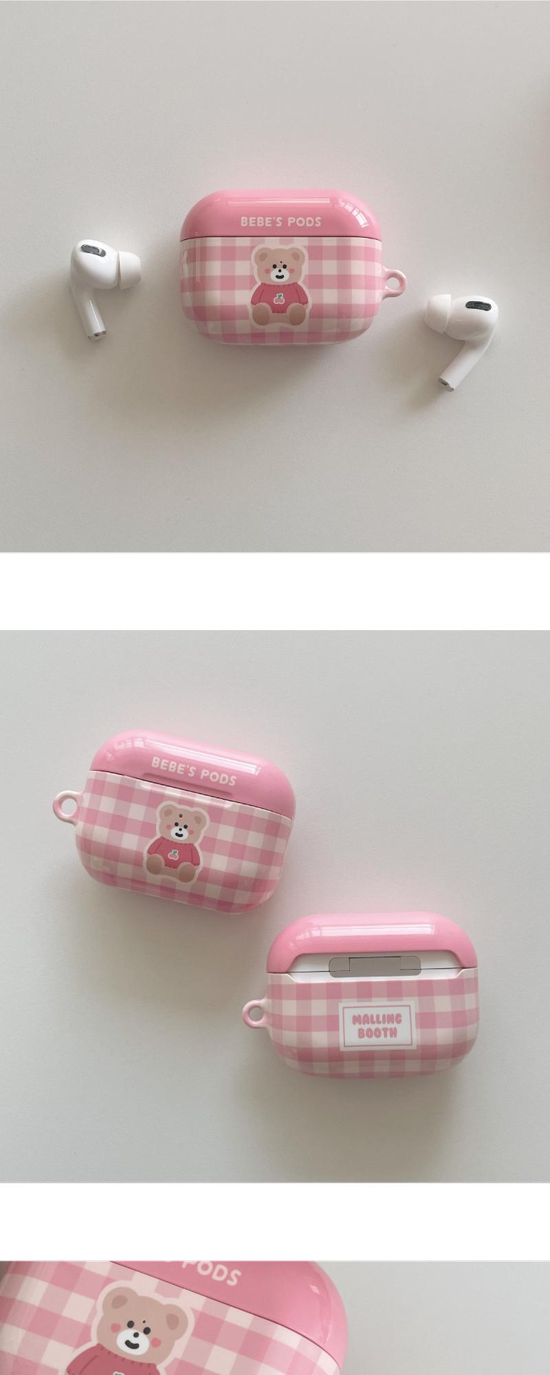 Pink Knit Bebe  AirPodsケース