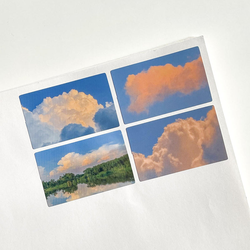 Cloud 4pcs Stickers
