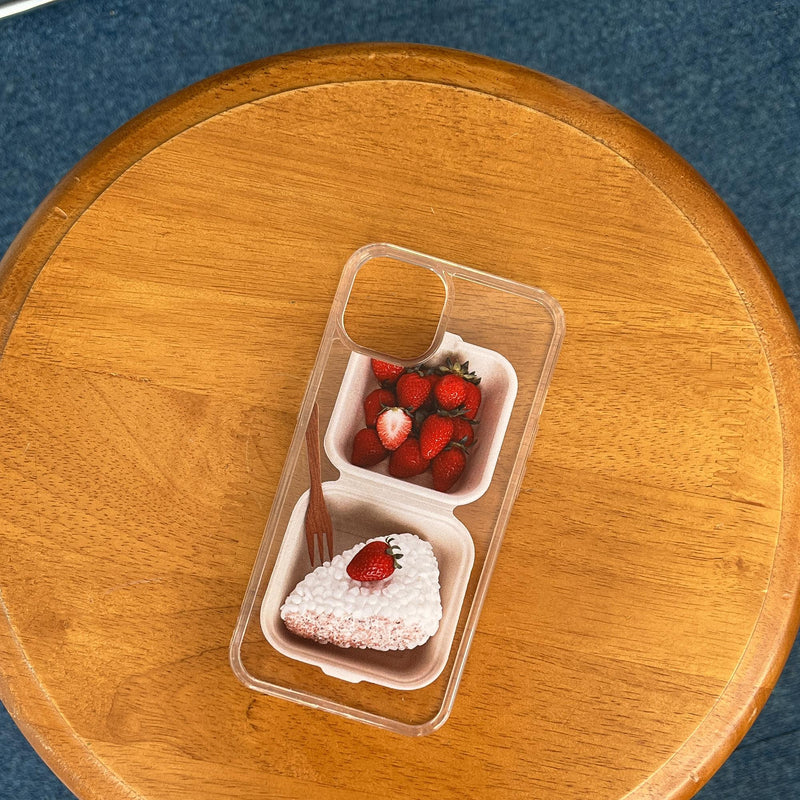 Strawberry cake gel hard case