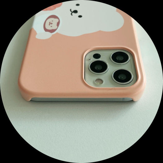 Chestnut Bear Donut / Bread Smartphone Case 2 Types