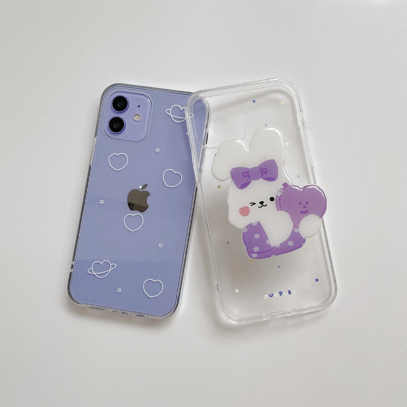 Purple deco phone case