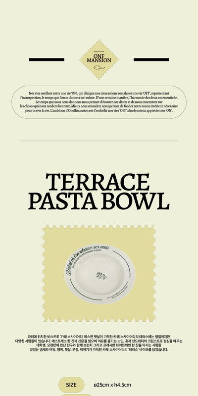[ROOM 618] Terrace (pasta Bowl) _Ivory