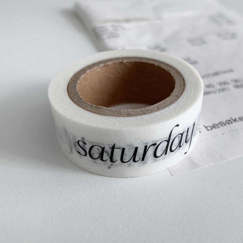 Day masking tape (day of the week)