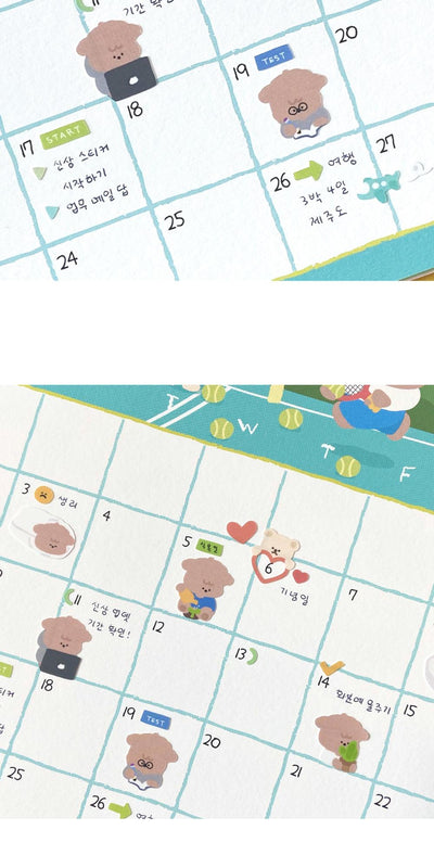 Calendar Sticker Schedule Check Ver.
