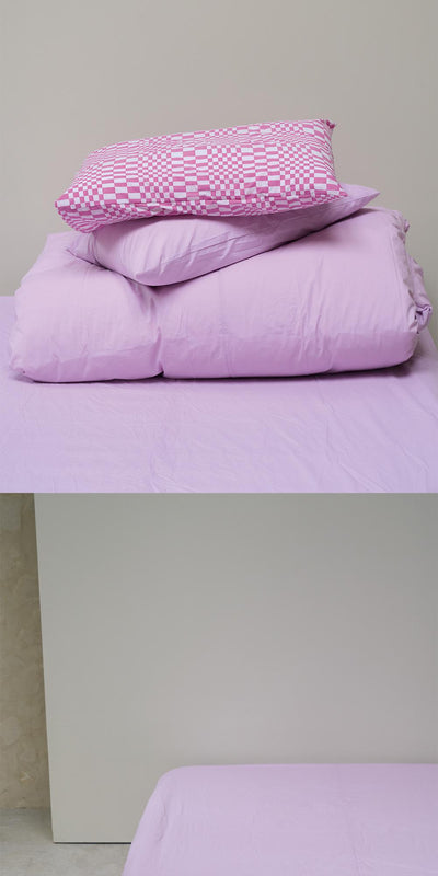 Pink Purple Mattress Cover