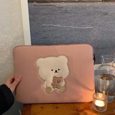 [POMOUL] Kuri Bear Cookie Bear Laptop Case