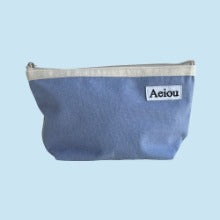 Aeiou Basic Pouch (L Size) Blueberry