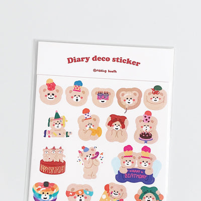 Diary Deco sticker pack bebe&amp;party