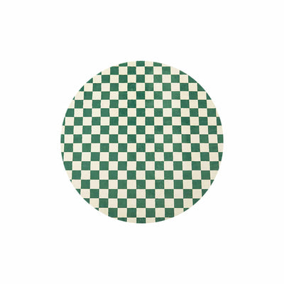 VividRound Checkerboard インテリア 円形ラグ
