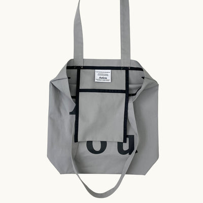 Aeiou Logo Bag (Cotton 100%) City Grey