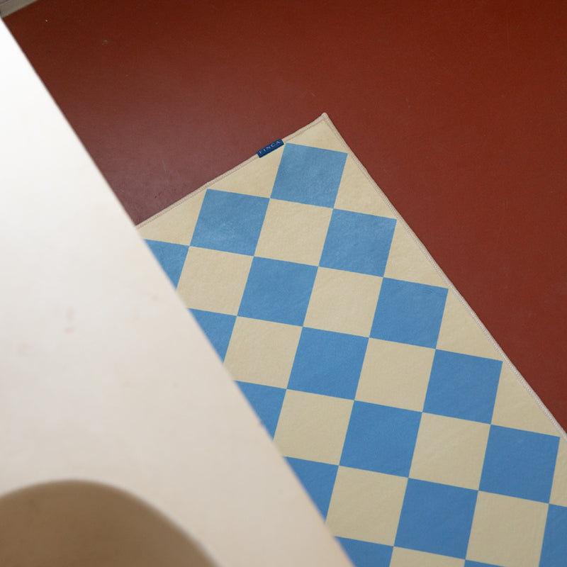 Diamond Tile Floor Mat Blue Butter 3sizes