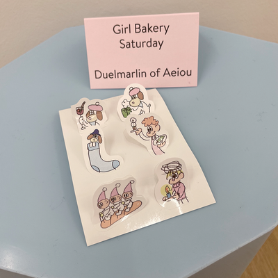 Girl Bakery Sticker/Saturday Set of 2