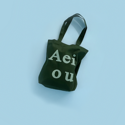 Aeiou Logo Bag (100% Cotton) Jungle