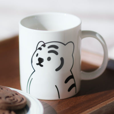 Fat tiger ceramic mug cup 4 types