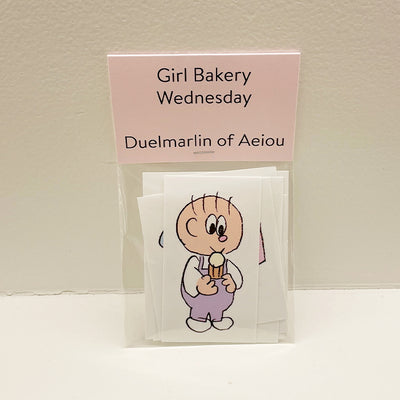 Girl Bakery ステッカー／Wednesday 6枚セット