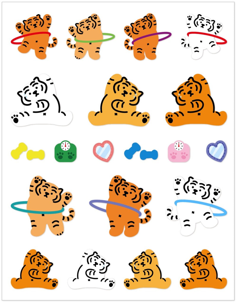 [12PM] Daily Tiger Sticker 01-05