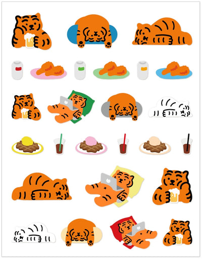 Daily Tiger Stickers 01-05