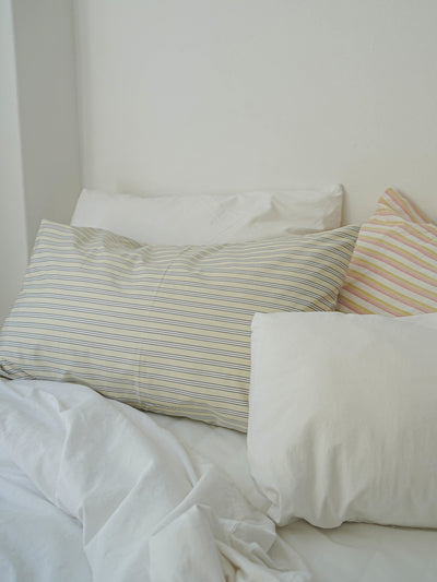 [ORDINARY PLUS] Stripe wale pillow cover