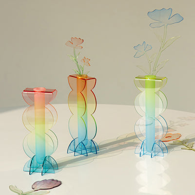 rounded Summer vase - acrylic vase