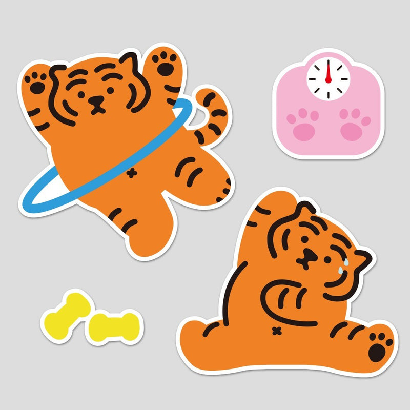 Diet Tiger peace sticker